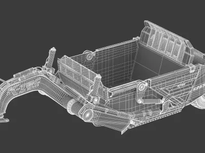 K-Tec Articulated Dump Truck Scrapers 1263 3D model
