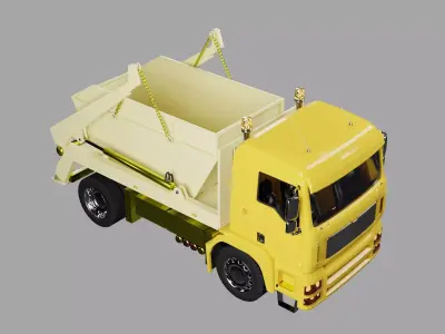 Dump truck 01 Low-poly 3D model