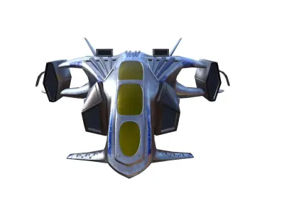 Scifi Fighter Low-poly 3D model purchase
