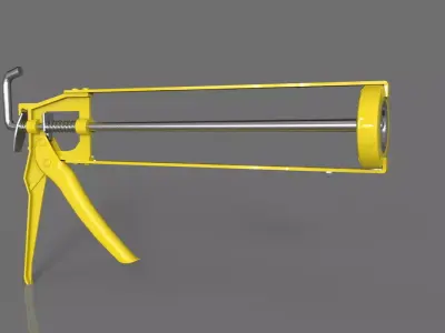 Manual adhesive extrusion gun 3D model