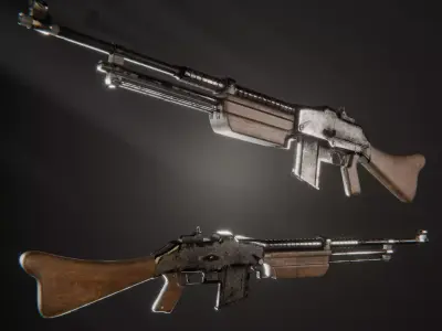 Browning wz 28 Rifle 3D model