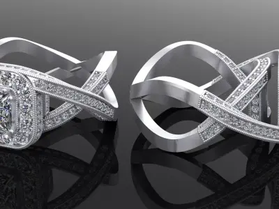 Classic ring 3D print model