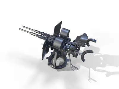 Oerlikon Cannon 3D model