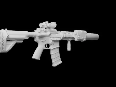 M4 Carbine Tactical 3D model