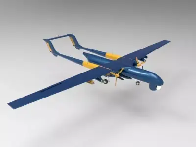 ANKA 2 UAV 3D model by Hafcoy