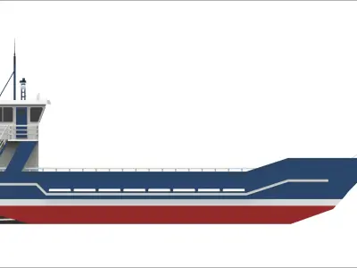 Landing Craft Unit  Low-poly 3D model