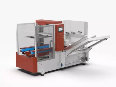 Fully Automatic Box Unpacking Machine 3D model by Lovano