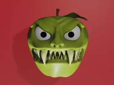 Crazy Apple Free 3D model