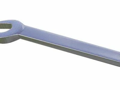 Open Ended Wrench Free low-poly 3D model