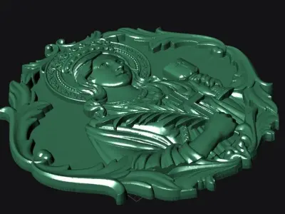  Virgen de Santa Barbara 3D print model