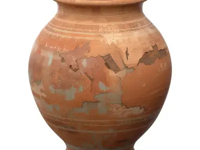 Ancient Egyptian Pottery Pot 3D Model Low-poly 3D model
