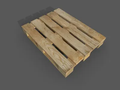 Pallet wooden Free low-poly 3D model purchase