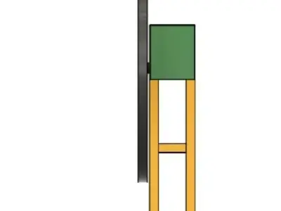 Chaff cutter machine 3D model