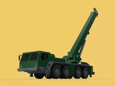 ARMY MILITARY RESCUE ARMOURED CRANE WRECKER TRUCK WINCH WINCHES 3D model