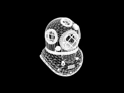 Diving Helmet 3D model