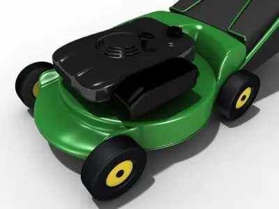 Lawn mower 3D model