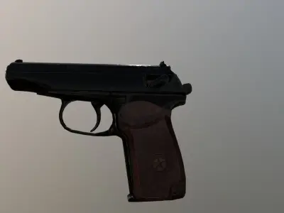 Makarov Low poly BBR Low-poly 3D model