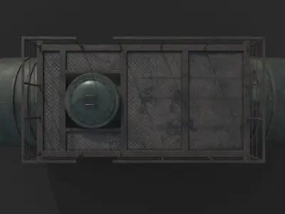 Fuel Tank Diesel Low-poly 3D model