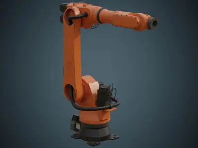 Industrial Robot 4B Low-poly 3D model