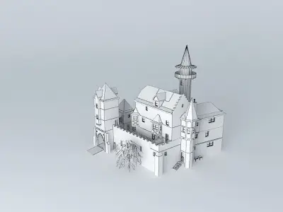 Fantasy Castle Free 3D model