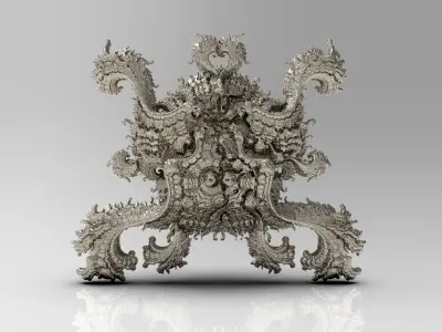 Fractal - Kleinian - 2Fold 3D print model