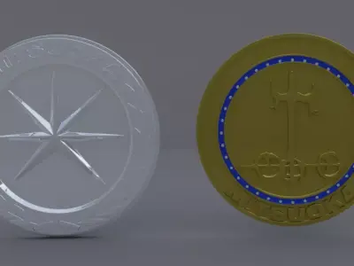 Mitsuoka Logo Set 3D model