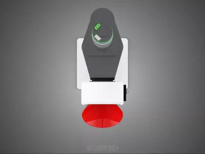 MINI VERTICAL AUGER HELICAL AUTO PRESS INJECTION MOLDING PLASTIC 3D model