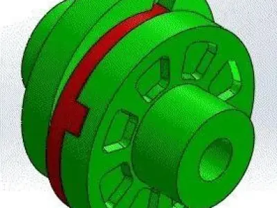 Oldham Coupling Free 3D model