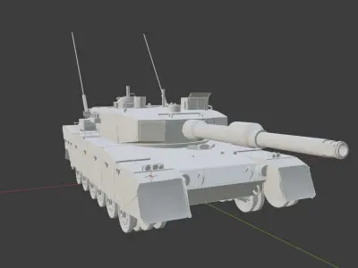 Type 90 Main Battle Tank Free 3D model