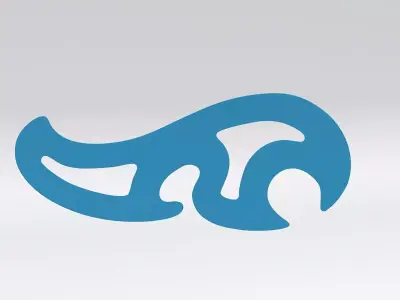 French Curve - 3D Print Ready - Model - B 3D model