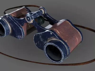 Retro Binocle 3D model