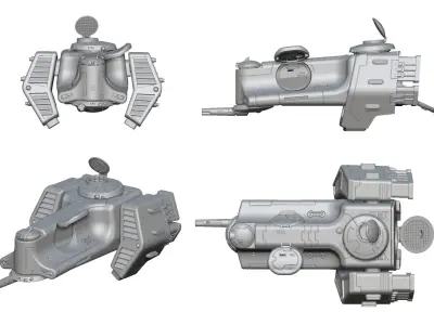 Alligator Dropship 3D print model
