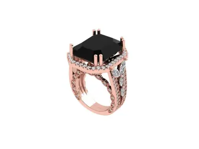 Art Deco Ring 3D print model