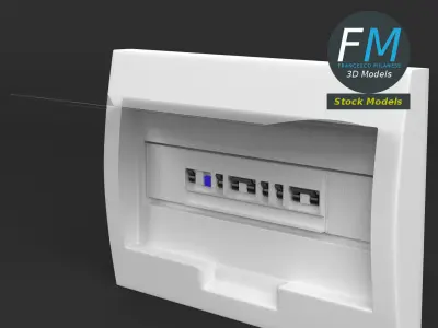 Electrical panel 3D model buy