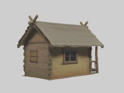 Villagehut Model Low-poly 3D model
