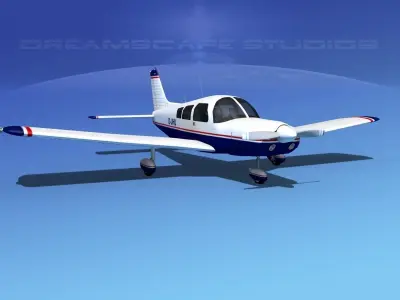 Piper PA-28 V01 3D model