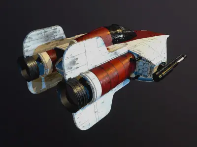 A-Wing Satr Wars 3D model