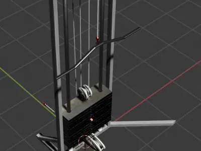 Crossover Gym Machine  High-Quality 3D Model 3D model