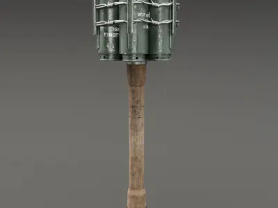 Anti-Tank Grenade shaded Maya 3D model
