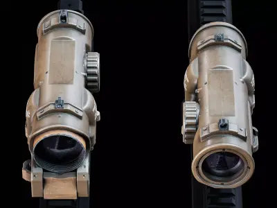 Elcan Scope Low-poly 3D model purchase