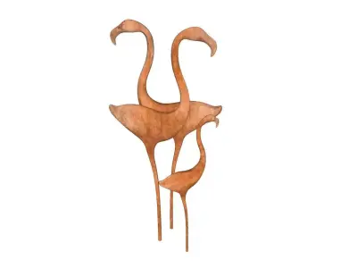 bird sculpteres art wildlife Low-poly 3D model