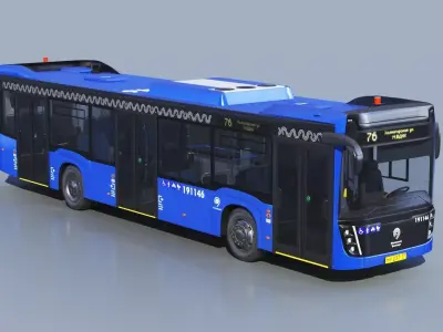 Nefaz 5299 Moscow bus 3D model