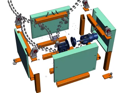 Automatic flip machine 3D model