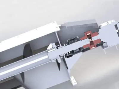 SCREW CONVEYOR 500X10073 3D model