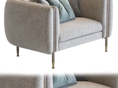 Private Label 2019 Barlow Armchair 3D model