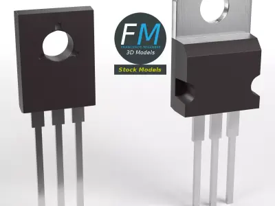 TO transistors 3D model