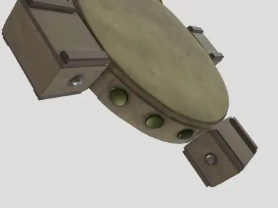 WW2 Japanese Type 99 Anti-tank Mine Hako-Baku-Rai Low-poly 3D model