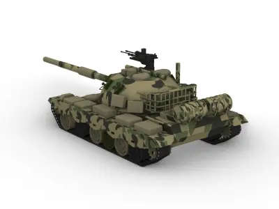 Type 88 Battle Tank 3D model