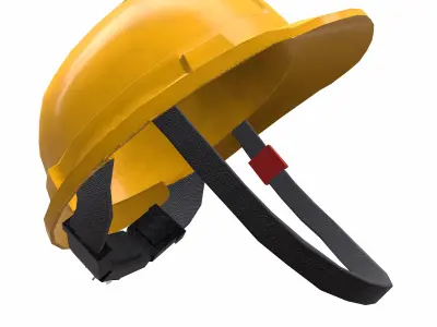 Safety Helmet Low Poly Low-poly 3D model