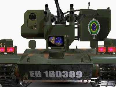 ugv vehicle br remax 4 Low-poly 3D model